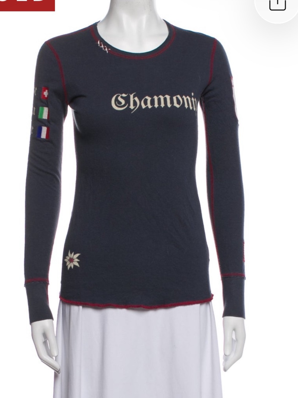 Alp n Rock Long Sleeve Navy Top